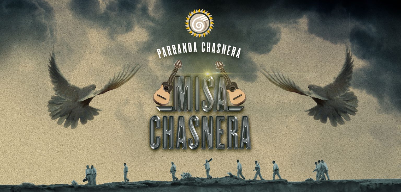 La Parranda Chasnera interpretando música tradicional canaria durante la Misa Chasnera